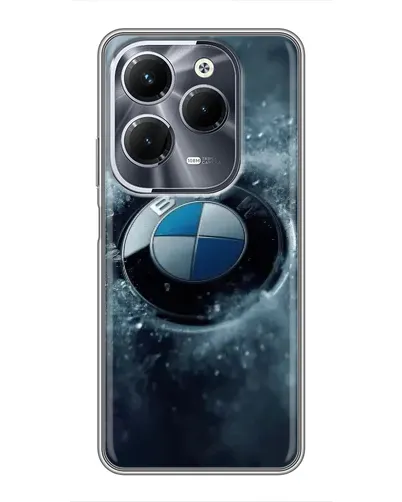 Чохол для Infinix Hot 40 Pro з картинкою «Логотип BMW — лід» Чохол для Infinix Hot 40 Pro з картинкою «Логотип BMW — лід»
