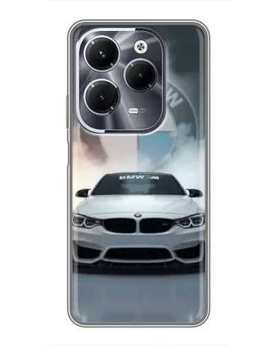 Чохол для Infinix Hot 40 Pro з картинкою «BMW в білому диму» Чохол для Infinix Hot 40 Pro з картинкою «BMW в білому диму»