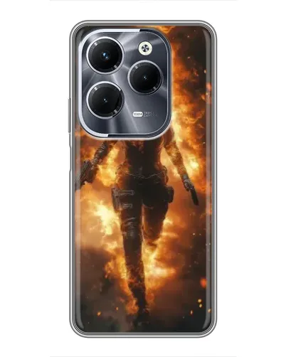 Чехол для Infinix Hot 40 Pro с картинкой «BMW — скорость в дожде» Чехол для Infinix Hot 40 Pro с картинкой «BMW — скорость в дожде»