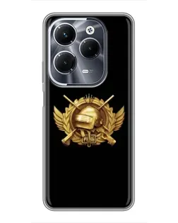 Чехол для Infinix Hot 40 Pro с картинкой «PUBG — оранжевый градиент»