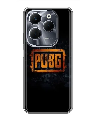 Чехол для Infinix Hot 40 Pro с картинкой «PUBG — золотой логотип» Чехол для Infinix Hot 40 Pro с картинкой «PUBG — золотой логотип»
