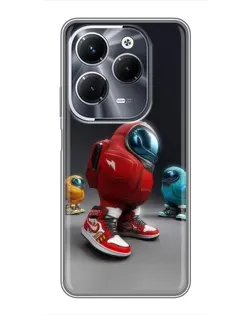 Чехол для Infinix Hot 40 Pro с картинкой «Among Us — 3D стиль»