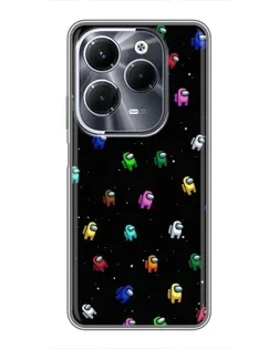 Чехол для Infinix Hot 40 Pro с картинкой «Экипаж Among Us»
