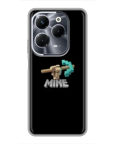 Чехол для Infinix Hot 40 Pro с картинкой «Алмазная кирка»