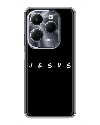 Чехол для Infinix Hot 40 Pro с картинкой «Точки веры J.E.S.U.S.»