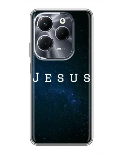 Чехол для Infinix Hot 40 Pro с картинкой «Звездное небо Jesus»