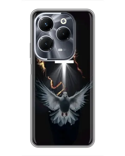 Чехол для Infinix Hot 40 Pro с картинкой «Голубь и Свет»
