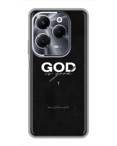 Чехол для Infinix Hot 40 Pro с картинкой «GOD — Бог над всем»