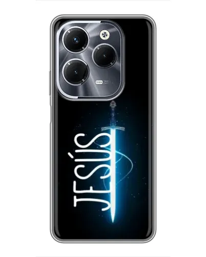 Чехол для Infinix Hot 40 Pro с картинкой «Меч Духа Jesus»