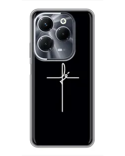 Чохол для Infinix Hot 40 Pro з картинкою «Тонкий хрест»