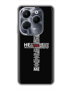 Чохол для Infinix Hot 40 Pro з картинкою «Текстовий хрест»