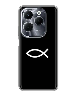 Чохол для Infinix Hot 40 Pro з картинкою «Символ риби Jesus»