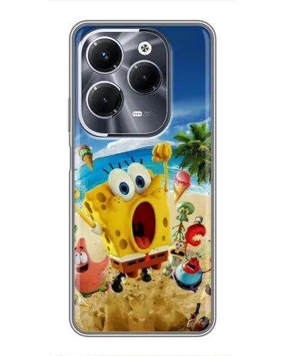 Чехол для Infinix Hot 40 Pro с картинкой «Развлечения на пляже»