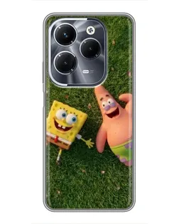 Чохол для Infinix Hot 40 Pro з картинкою «Друзі на галявині»
