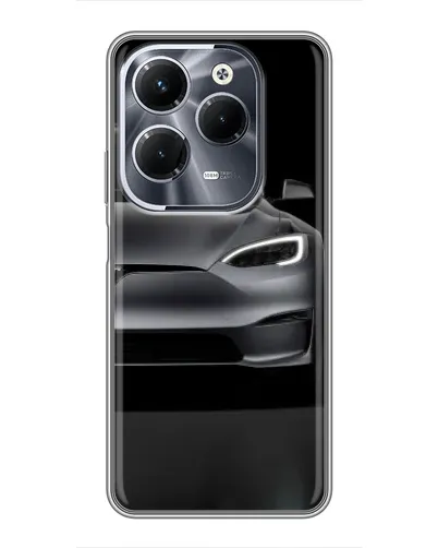 Чехол для Infinix Hot 40 Pro с картинкой «Tesla Model S Look»