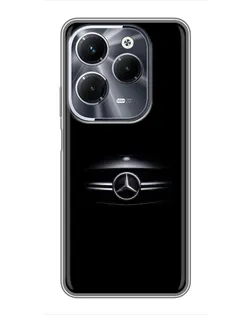 Чехол для Infinix Hot 40 Pro с картинкой «Mercedes — абстрактные линии»