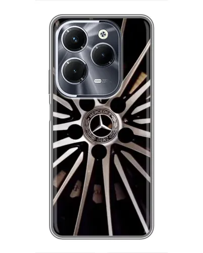 Чехол для Infinix Hot 40 Pro с картинкой «Диск Mercedes»