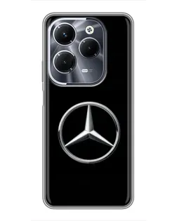 Чехол для Infinix Hot 40 Pro с картинкой «Mercedes классический лого»