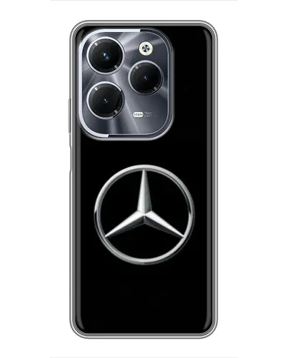 Чехол для Infinix Hot 40 Pro с картинкой «Mercedes классический лого»