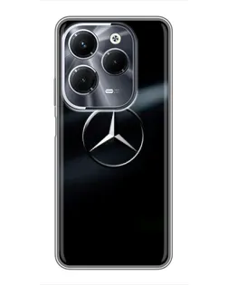 Чохол для Infinix Hot 40 Pro з картинкою «Mercedes на металі»