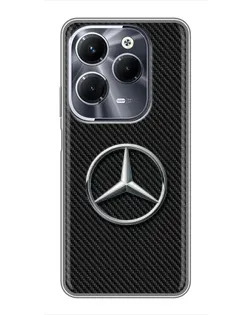 Чохол для Infinix Hot 40 Pro з картинкою «Карбоновий Mercedes стиль»
