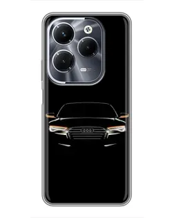 Чехол для Infinix Hot 40 Pro с картинкой «Audi — ночной контур»