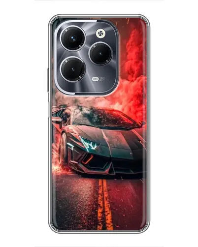 Чехол для Infinix Hot 40 Pro с картинкой «Lamborghini красный дым» Чехол для Infinix Hot 40 Pro с картинкой «Lamborghini красный дым»