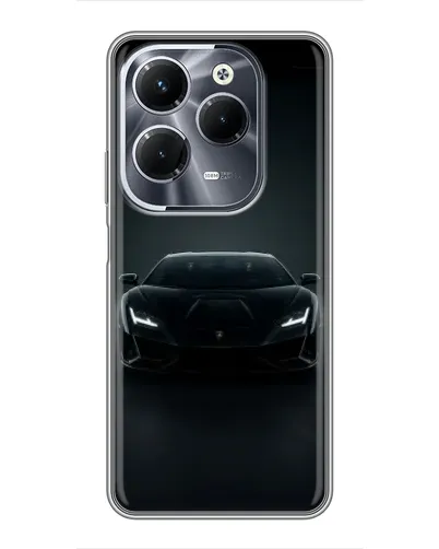 Чехол для Infinix Hot 40 Pro с картинкой «Черный Lamborghini Aventador» Чехол для Infinix Hot 40 Pro с картинкой «Черный Lamborghini Aventador»