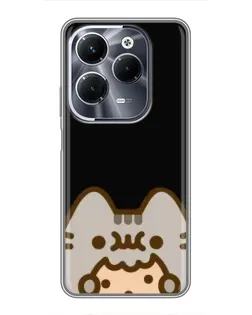 Чохол для Infinix Hot 40 Pro з картинкою «Пушин на чорному»