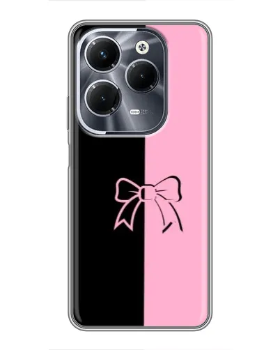 Чехол для Infinix Hot 40 Pro с картинкой «Половинки банта»