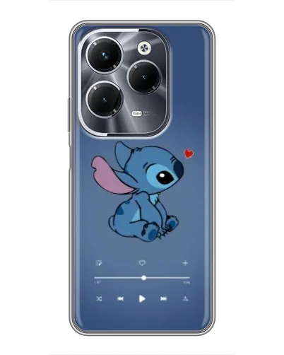 Чехол для Infinix Hot 40 Pro с картинкой «Музыкальный Stitch»