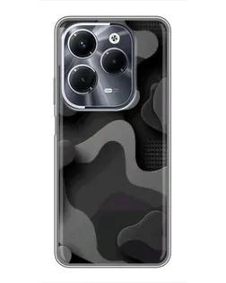 Чехол для Infinix Hot 40 Pro с картинкой «Темный абстрактный камуфляж» Чехол для Infinix Hot 40 Pro с картинкой «Темный абстрактный камуфляж»