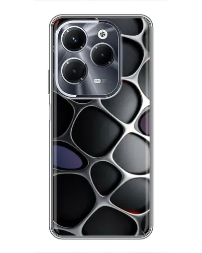 Чехол для Infinix Hot 40 Pro с картинкой «Объемная темная решетка» Чехол для Infinix Hot 40 Pro с картинкой «Объемная темная решетка»