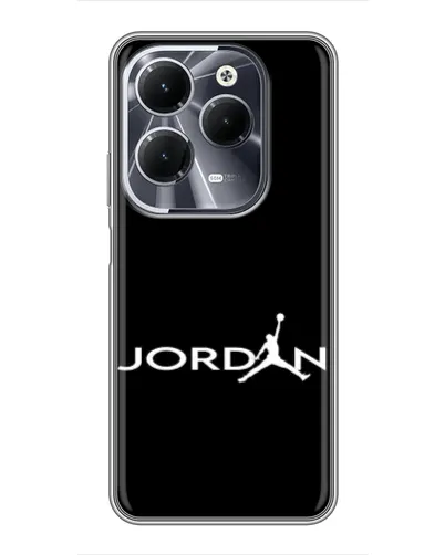 Чехол для Infinix Hot 40 с картинкой «Jordan White Logo» Чехол для Infinix Hot 40 с картинкой «Jordan White Logo»