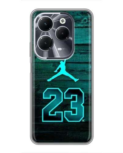 Чехол для Infinix Hot 40 с картинкой «Jordan Cyan 23» Чехол для Infinix Hot 40 с картинкой «Jordan Cyan 23»