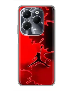 Чехол для Infinix Hot 40 с картинкой «Jordan Red Smoke»