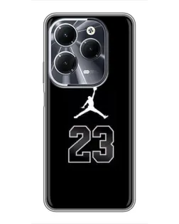 Чехол для Infinix Hot 40 с картинкой «Jordan Flight 23»