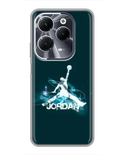 Чехол для Infinix Hot 40 с картинкой «Jordan Blue Fire» Чехол для Infinix Hot 40 с картинкой «Jordan Blue Fire»
