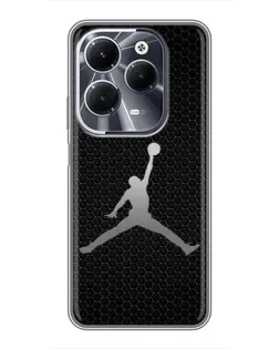 Чехол для Infinix Hot 40 с картинкой «Jordan Dark Carbon»