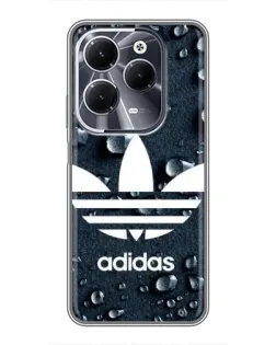 Чехол для Infinix Hot 40 с картинкой «Adidas Trefoil Blue»