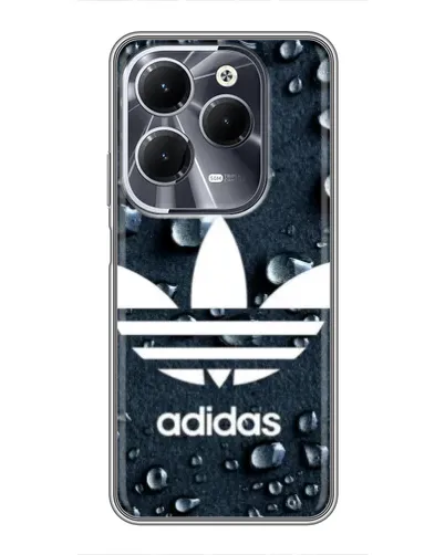 Чехол для Infinix Hot 40 с картинкой «Adidas Trefoil Blue» Чехол для Infinix Hot 40 с картинкой «Adidas Trefoil Blue»