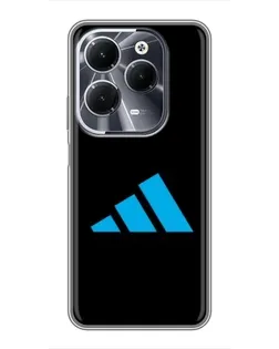 Чехол для Infinix Hot 40 с картинкой «Adidas Cyan Logo»