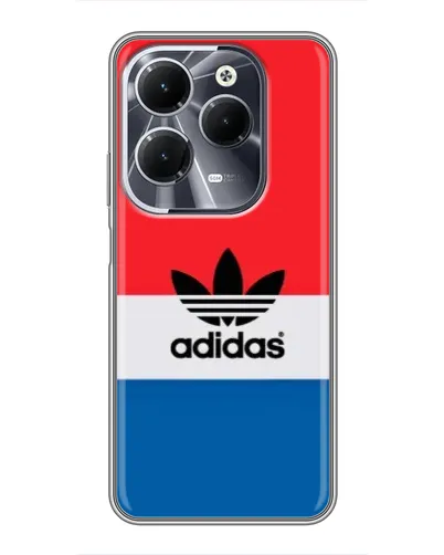 Чехол для Infinix Hot 40 с картинкой «Ретро блоки Adidas» Чехол для Infinix Hot 40 с картинкой «Ретро блоки Adidas»