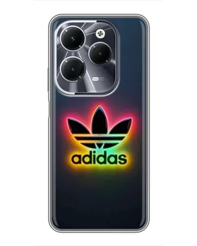 Чехол для Infinix Hot 40 с картинкой «Неоновый Adidas» Чехол для Infinix Hot 40 с картинкой «Неоновый Adidas»