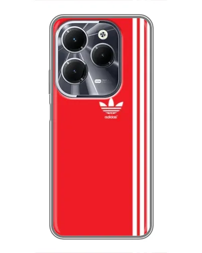 Чехол для Infinix Hot 40 с картинкой «Красный минимализм Adidas» Чехол для Infinix Hot 40 с картинкой «Красный минимализм Adidas»