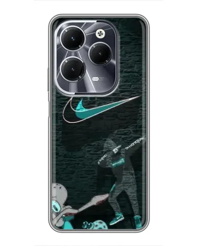 Чехол для Infinix Hot 40 с картинкой «Спортивный арт Nike»