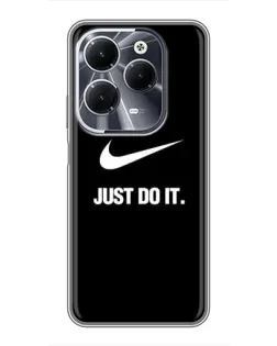 Чехол для Infinix Hot 40 с картинкой «Классический принт Nike»