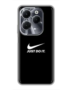 Чехол для Infinix Hot 40 с картинкой «Минимализм от Nike»