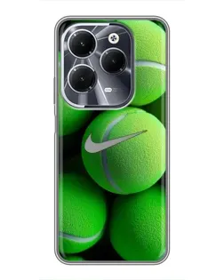 Чехол для Infinix Hot 40 с картинкой «Теннисные мячи Найк»