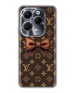 Чехол для Infinix Hot 40 с картинкой «LV с бантом»